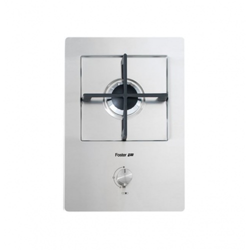 Plita incorporabila Foster KE Domino 7622032, instalare FT/FTS, gaz, 32cm , 1 arzator, aprindere electrica, siguranta gaz, inox