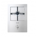 Aragaz Tecnogas P1X66M4VC, 60 cm, gaz, 4 arzatoare, grill, otel inoxidabil