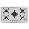 Plita incorporabila Foster KS 7610032, instalare STD, gaz, 79cm , 5 arzatoare, aprindere electrica, siguranta gaz, inox