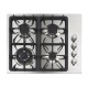 Plita incorporabila Foster 7053062, instalare STD, gaz, 59cm, 4 arzatoare, aprindere electrica, siguranta gaz, inox