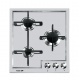 Aragaz Tecnogas P1X66M4VC, 60 cm, gaz, 4 arzatoare, grill, otel inoxidabil