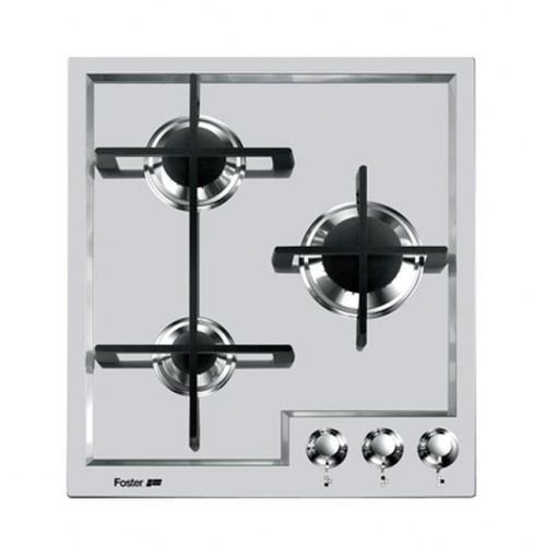 Aragaz Tecnogas P1X66M4VC, 60 cm, gaz, 4 arzatoare, grill, otel inoxidabil