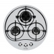 Aragaz Tecnogas P1X66M4VC, 60 cm, gaz, 4 arzatoare, grill, otel inoxidabil
