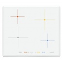 Plita incorporabila Foster S4000 7372141, instalare SF/FT, inductie, 59cm, 4 zone de gatit, booster, sticla alba