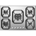 Aragaz Tecnogas P1X66M4VC, 60 cm, gaz, 4 arzatoare, grill, otel inoxidabil