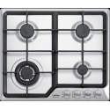 Aragaz Tecnogas P1X66M4VC, 60 cm, gaz, 4 arzatoare, grill, otel inoxidabil