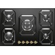 Aragaz Tecnogas P1X66M4VC, 60 cm, gaz, 4 arzatoare, grill, otel inoxidabil