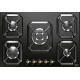 Aragaz Tecnogas P1X66M4VC, 60 cm, gaz, 4 arzatoare, grill, otel inoxidabil
