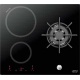 Plita incorporabila Lofra Luna, HIM612, 60 cm, plita inductie+gaz, 3 zone gatit, booster, sticla neagra