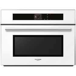 Cuptor cu microunde incorporabil Fulgor Milano Compact 45 FCMO 4511 TM WH, 60 cm, cuptor multifunctional, sticla alba