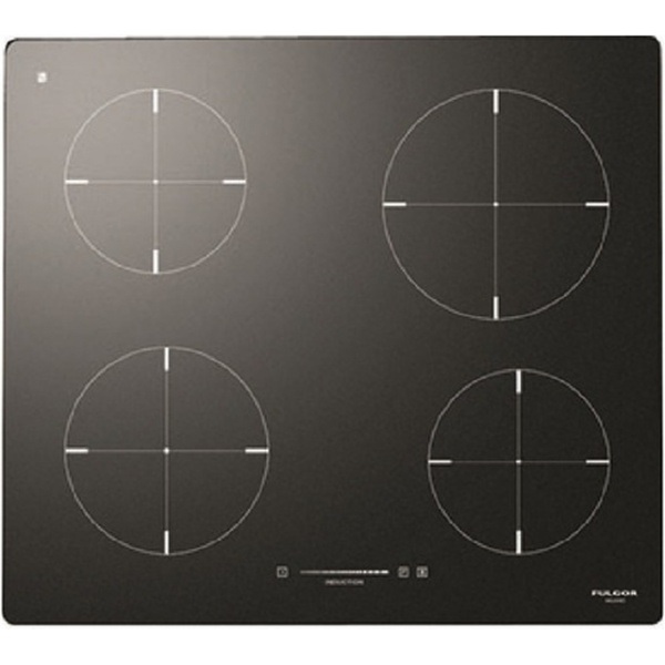 Plita incorporabila Fulgor Milano, CH 604 ID TS BK, 60 cm, plita inductie, 4 zone gatit, timmer, sticla neagra