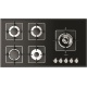 Aragaz Tecnogas P1X66M4VC, 60 cm, gaz, 4 arzatoare, grill, otel inoxidabil