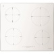 Plita incorporabila Fulgor Milano, CH 604 ID TS WH, 60 cm, plita inductie, 4 zone gatit, timmer, sticla alba