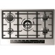 Aragaz Tecnogas P1X66M4VC, 60 cm, gaz, 4 arzatoare, grill, otel inoxidabil