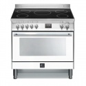 Aragaz Lofra VENEZIA PBPG96WMFT/5I, 90X60cm, 5 zone cu inductie, cuptor electric , grill, timer, alb