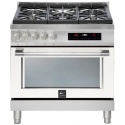 Aragaz Lofra RBI66MFT/CI, 60x60 cm, gaz, 4 arzatoare, grill, aprindere electronica, timer, crem
