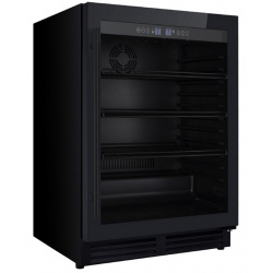 Vitrina de vinuri IOMABE IOW51DDBB, 51 sticle, 2 zone temperatura +5 până la +12 / +12 până la +22 °C, negru