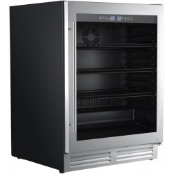 Vitrina de vinuri IOMABE IOB150SS, 51 sticle, 1 zone temperatura 3-18 °C, mâner inox, rama usa inox