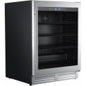 Vitrina de vinuri IOMABE IOB150SS, 51 sticle, 1 zone temperatura +3 +18 °C, mâner + rama usa inox