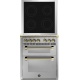 Aragaz Lofra RBI66MFT/CI, 60x60 cm, gaz, 4 arzatoare, grill, aprindere electronica, timer, crem