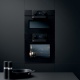 Cuptor incorporabil multifunctional inclusiv microunde BARAZZA 1FEVEMCN, 45 x 60cm, 40l, touch screen, finisaj negru