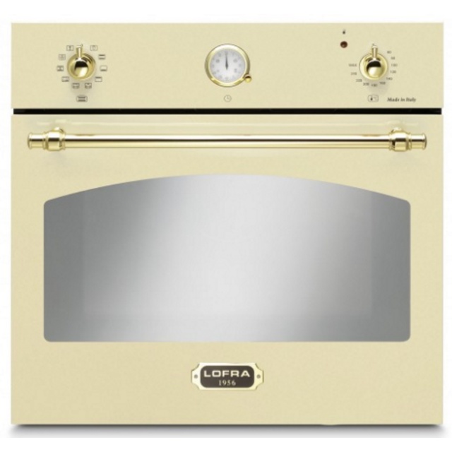 Aragaz Lofra RBI66MFT/CI, 60x60 cm, gaz, 4 arzatoare, grill, aprindere electronica, timer, crem