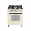 Aragaz Lofra Rainbow PBI76GVT/C, gaz, 70x60cm, 5 arzatoare, grill electric, timer, aprindere electronica, crem