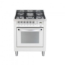 Aragaz Lofra Rainbow PR76GVT/CI, gaz, 70x60cm, 5 arzatoare, grill electric, timer, aprindere electronica, rosu