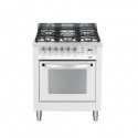 Aragaz Lofra Rainbow PBP76MFT/C, gaz, 70x60cm, 5 arzatoare, grill electric, timer, aprindere electronica, alb
